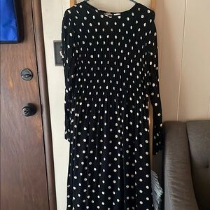 H&M Black and White Polka Dot Dress